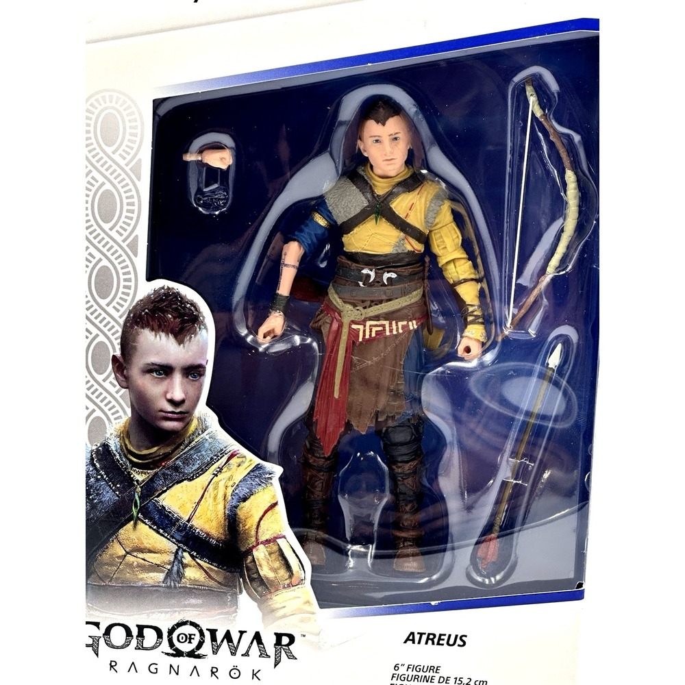 PlayStation God of War Ragnarok 6" Atreus Action Figure with 4 Accessories